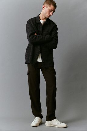 شلوار قهوه ای مردانه پنبه ای H&M - کد 892510253