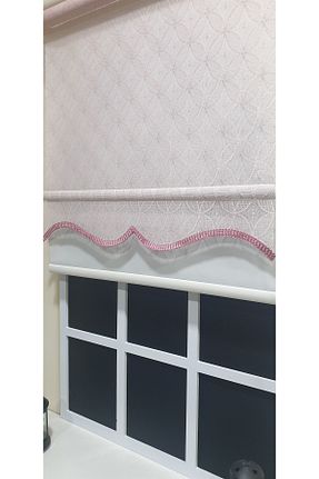 پرده کشوئی صورتی کلاسیک Stor StorBurada - کد 95637355