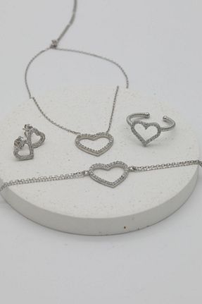 ست نقره زنانه زیرکن Inure Jewelry - کد 824227394
