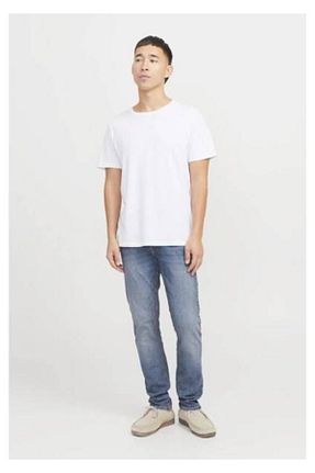 شلوار جین آبی مردانه پاچه تنگ Jack & Jones - کد 889660717