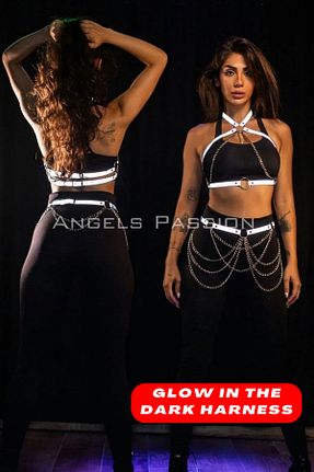 کمربند سفید زنانه چرم مصنوعی Angels Passion - کد 798422342