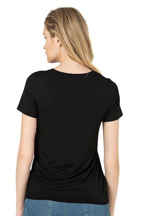 تیشرت مشکی زنانه رگولار ÖZKAN underwear - کد 765008917