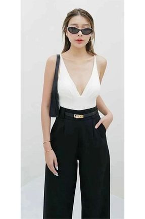 کمربند مشکی زنانه چرم مصنوعی Lydie