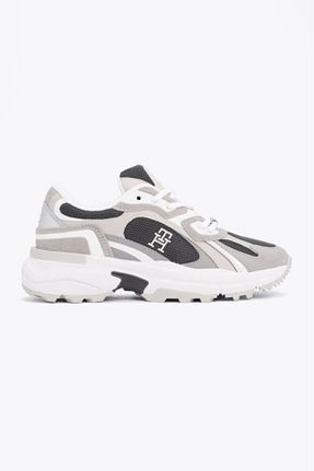 کفش اسنیکر طوسی زنانه بند دار Tommy Hilfiger - کد 892563872