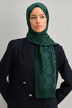شال سبز زنانه پنبه ای Armine - کد 892646482
