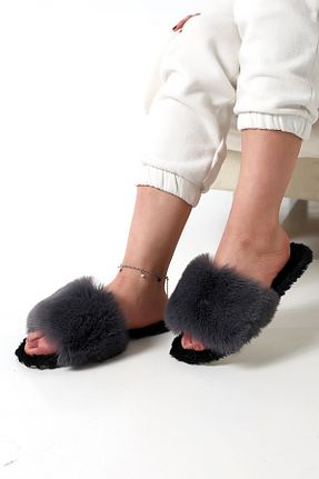 دمپائی خانگی صورتی زنانه مخملی olgun slipper - کد 893877396