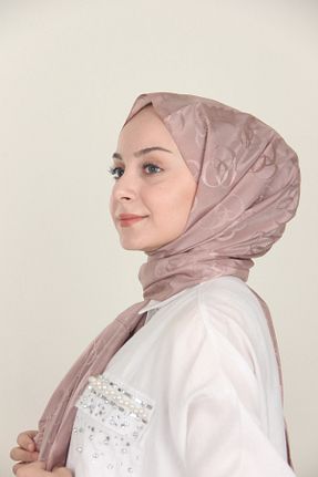 دستمال گردن صورتی زنانه مخلوط پلی استر İpekseli - کد 892644354