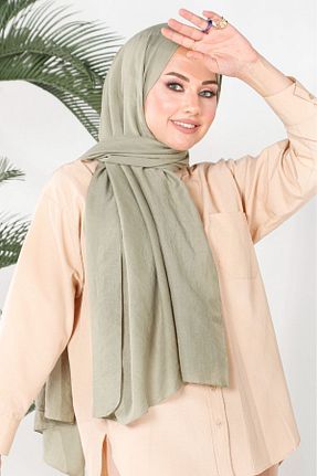 شال سبز زنانه پلی استر HAREM SCARF - کد 892646047