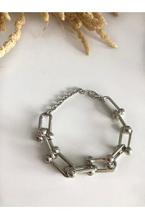 دستبند استیل (فولاد) زنانه استیل (فولاد) Mathilda Aksesuar - کد 43887659