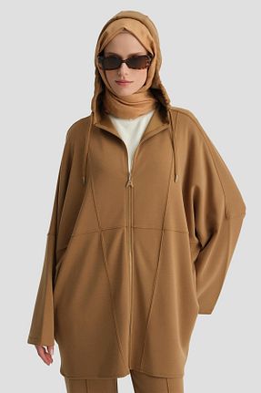 ست بالاتنه و پائین تنه حجاب قهوه ای زنانه رگولار Armine - کد 893921295