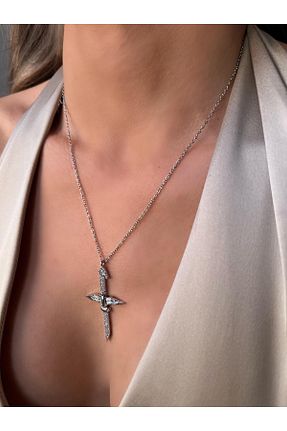 گردنبند استیل ( فولاد ) زرد زنانه استیل ضد زنگ İNN JEWELLERY - کد 892623803