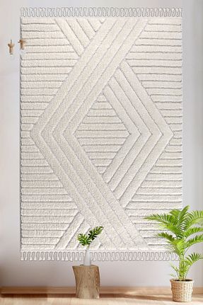 فرش بژ آنتی آلرژی SANRUGS Home & Living - کد 860028615