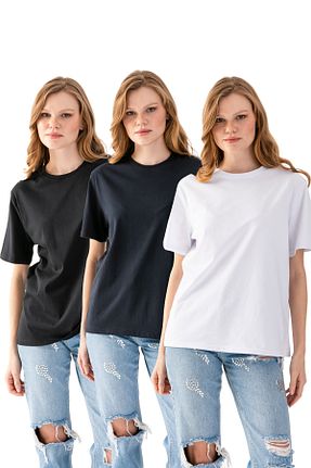 تیشرت رنگی زنانه اورسایز Wega Moda - کد 892679878