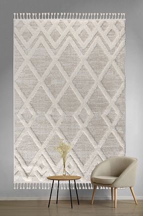فرش بژ آنتی آلرژی SANRUGS Home & Living - کد 860028699