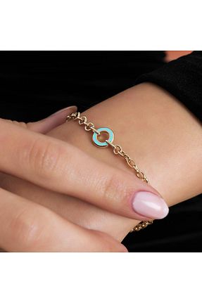 دستبند طلا طلائی زنانه 14 عیار Tufanlar Kuyumculuk - کد 679695722