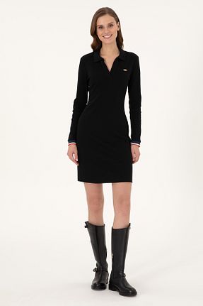لباس مشکی زنانه بافتنی U.S. Polo Assn. - کد 892733260