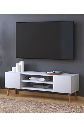 میز و پایه تلویزیون سفید Suntalam Monte Sehpa - کد 234107765