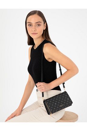 کیف دوشی مشکی زنانه چرم مصنوعی Pierre Cardin - کد 863674661