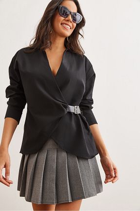 پیراهن مشکی زنانه رگولار Olalook - کد 892543462