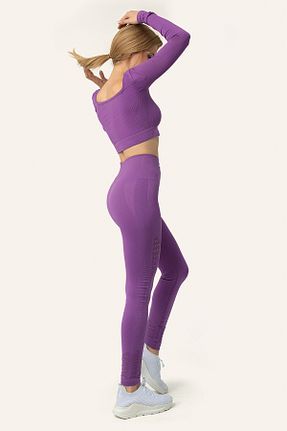 ساق شلواری اسپرت بنفش زنانه بلند MioFit - کد 434952910