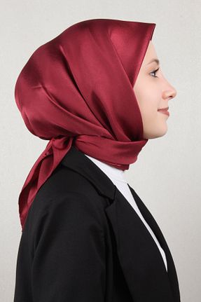 دستمال گردن زرشکی PİRAMİT - کد 890670888