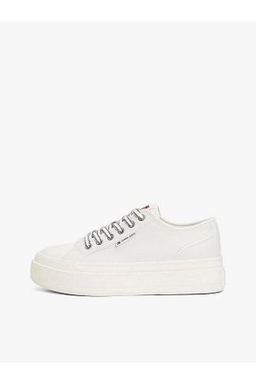 کفش اسنیکر سفید زنانه بند دار Tommy Hilfiger - کد 886603329
