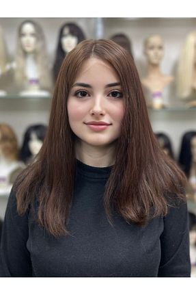 کلاه گیس قهوه ای زنانه İsmet peruk - کد 756790407