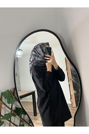 روسری مشکی پنبه پلی استر Merwiss - کد 889402340