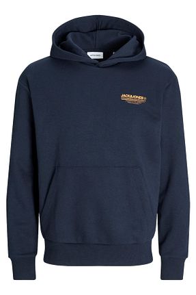 سوئیشرت سرمه ای مردانه ساده Jack & Jones - کد 858674399