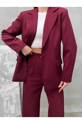 کت زرشکی زنانه رگولار Asfa Moda - کد 890751145