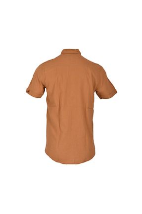 پیراهن قهوه ای مردانه رگولار MODASEYRAN - کد 890757824
