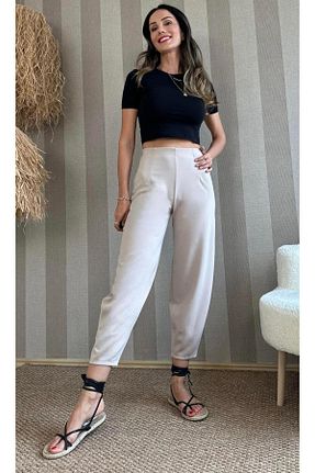 شلوار طوسی زنانه لیکرا Atelier Derin - کد 824428394