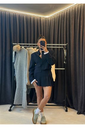 ست بالاتنه و پائین تنه سرمه ای زنانه Butik - کد 890758456