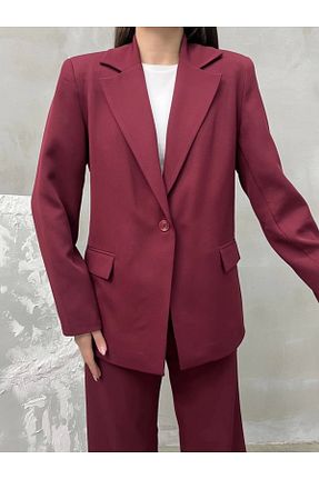 کت زرشکی زنانه رگولار Asfa Moda - کد 890751145
