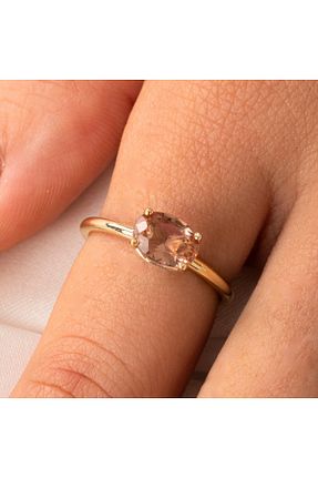 انگشتر نقره زرد زنانه 925 عیار FasekGold - کد 472460692