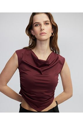 بادی زرشکی زنانه بدون آستین İpekyol - کد 891747835
