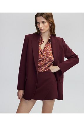 کت زرشکی زنانه رگولار İpekyol - کد 890774340
