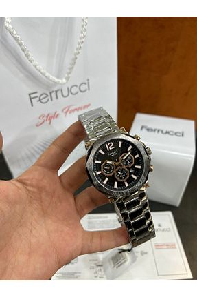 ساعت مچی مشکی مردانه 46 میلی متر Ferrucci - کد 890833399