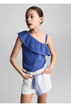 تیشرت آبی بچه گانه رگولار MANGO Kids - کد 822182430