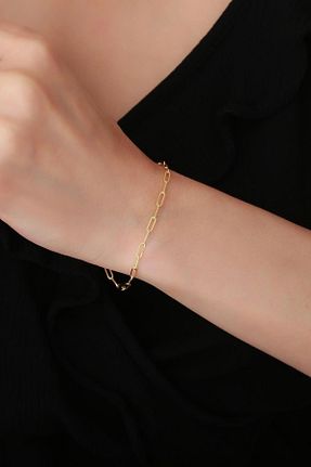 دستبند طلا زرد زنانه 14 عیار Bayar Gold - کد 329812569