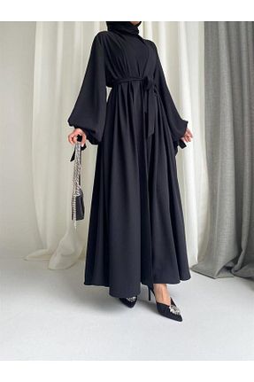 کافتان و کیمونو حجاب مشکی زنانه بافتنی MELEK ARAZ - کد 890846532