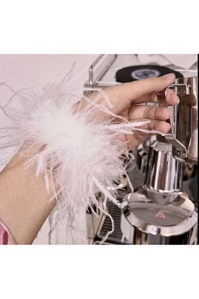 دستبند جواهر سفید زنانه چرم SavBrand - کد 891769225
