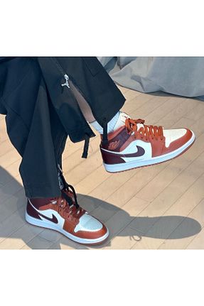 کفش بسکتبال قهوه ای زنانه چرم مصنوعی Nike - کد 891771321