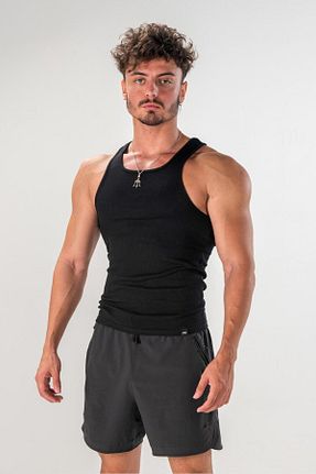 رکابی اسپرت مشکی مردانه پنبه - الاستین iac iron athletics club - کد 890884383