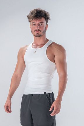 رکابی اسپرت نباتی مردانه پنبه - الاستین iac iron athletics club - کد 890884384