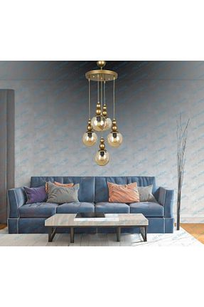 لوستر خاکی فلزی OSC HOME AYDINLATMA TASARIM - کد 873027498