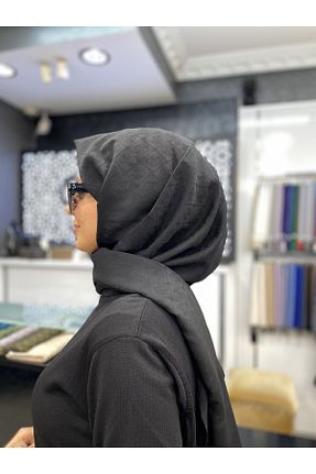 شال مشکی زنانه پنبه پلی استر Pierre Cardin - کد 890893054