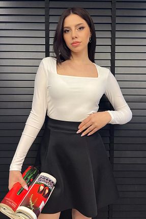 بلوز بژ زنانه ساده GÜLSELİ - کد 890904422