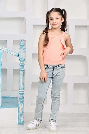 ست بالاتنه و پائین تنه نارنجی بچه گانه بافت ixoskids club - کد 891822852
