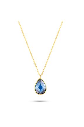 گردنبند طلا سرمه ای زنانه 14 عیار Safir Kuyumculuk - کد 891860971